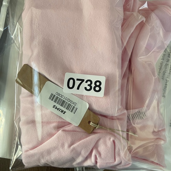 SKIMS Cotton Jersey Heart Cut Out Legging Sz Large BO-PNT-7846 Cherry Blossom - Picture 6 of 6